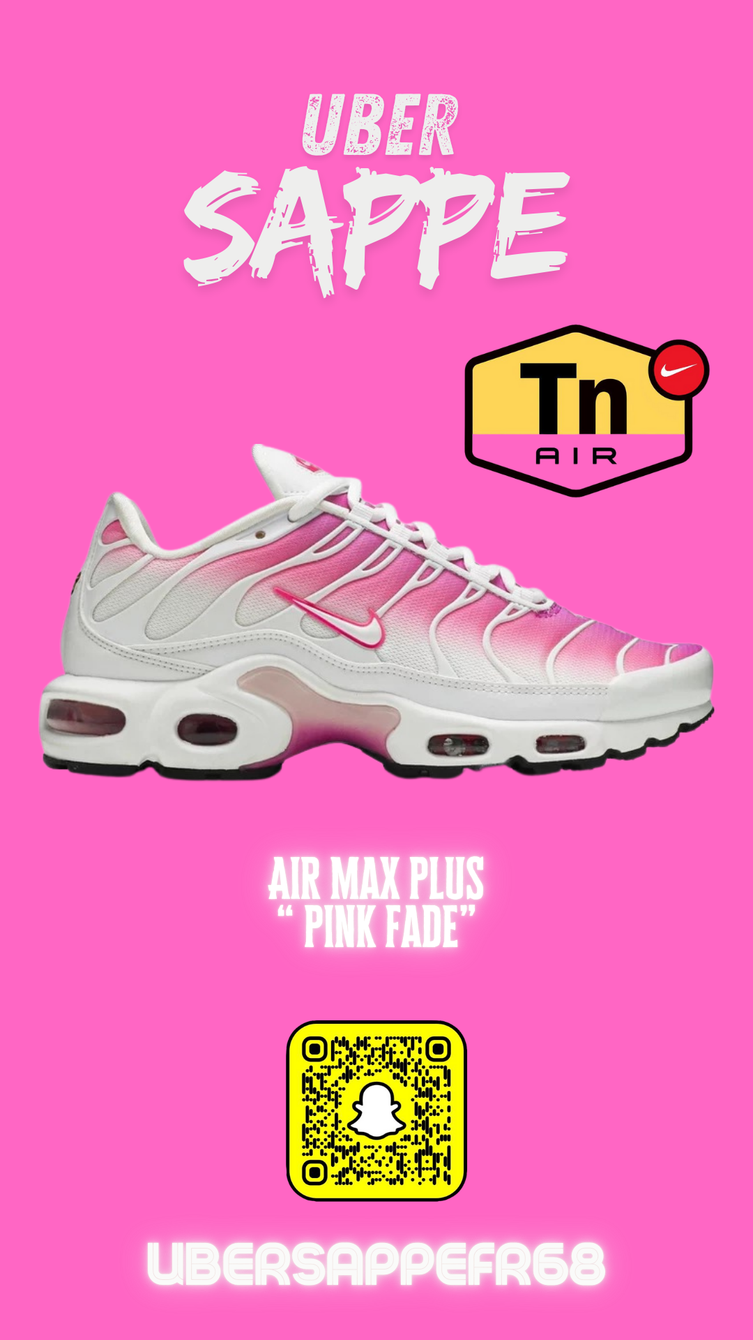 Air max plus pink fade best sale