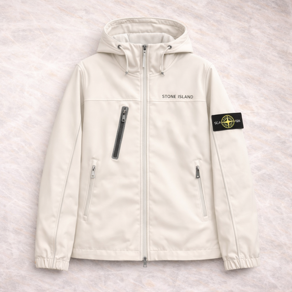 🧥 Stone Island – Veste Soft Shell à capuche