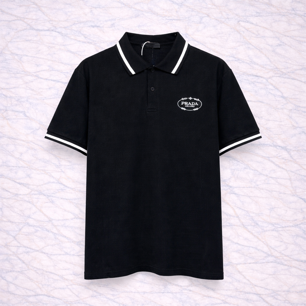 Prada - Polo à col constraté