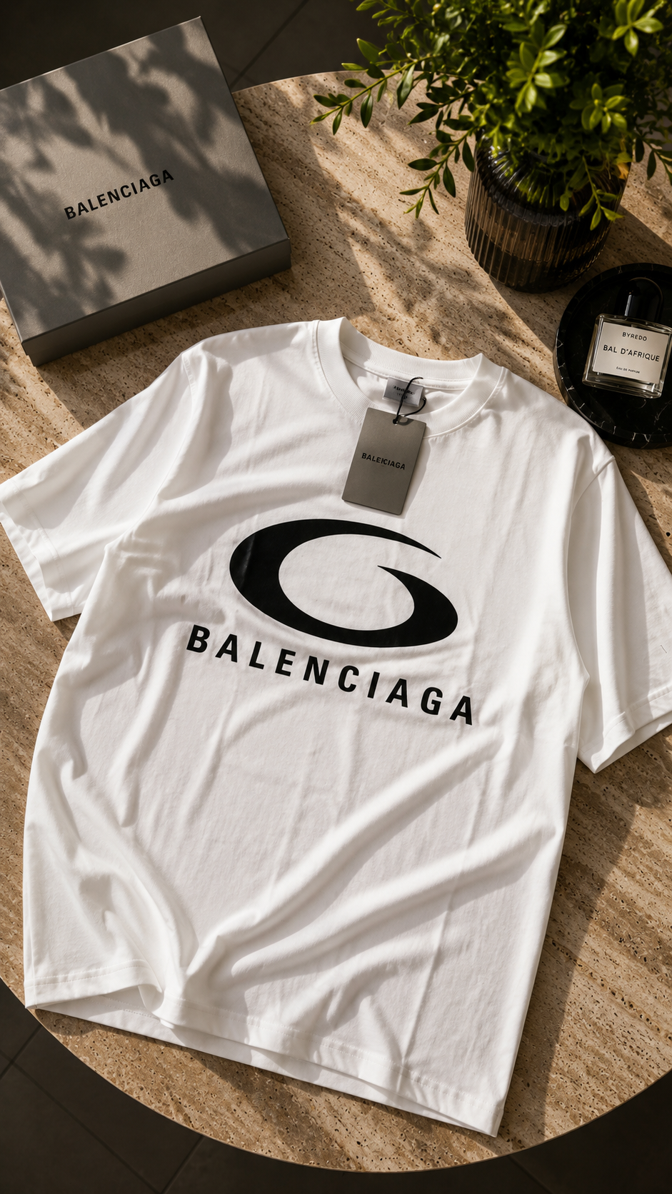 Balenciaga – T-shirt Blanc Logo G