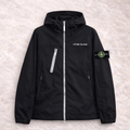 🧥 Stone Island – Veste Soft Shell à capuche noire