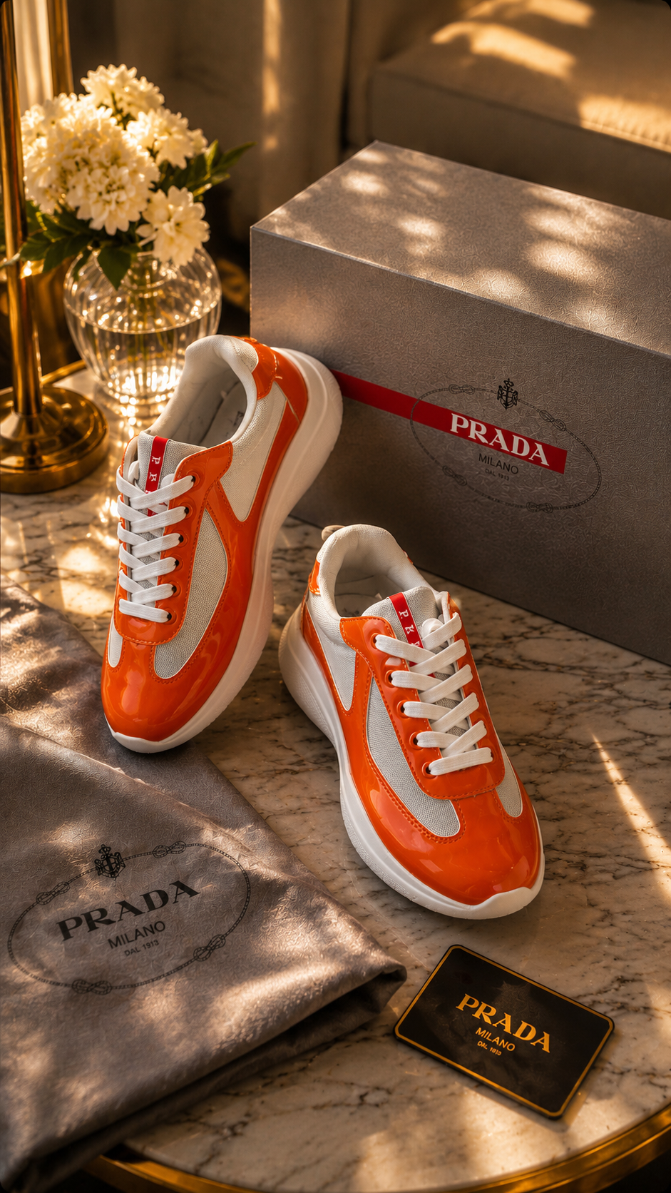 Prada cup orange