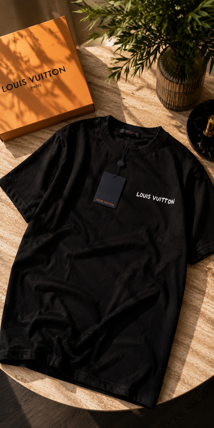 Louis Vuitton – T-shirt Noir Logo Signature