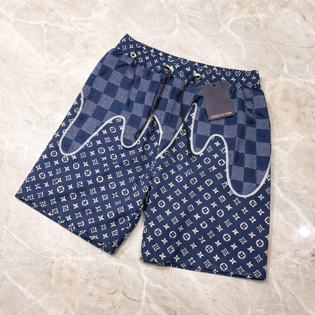 Louis vuitton - Short de bain monogram bleu