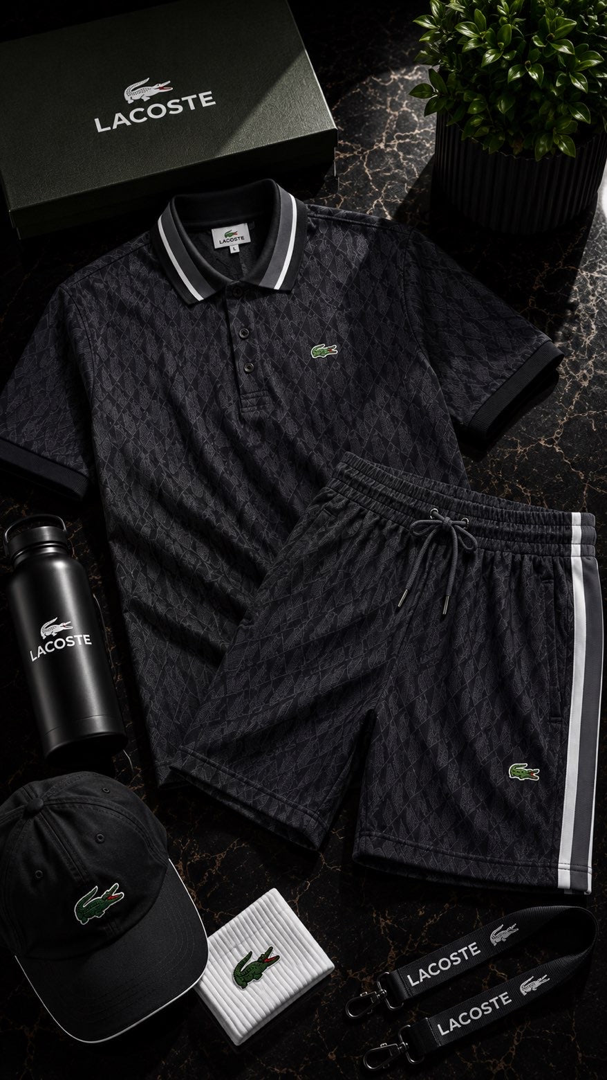Ensemble Lacoste full noir