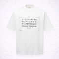 Maison Margiela – T-shirt Blanc Print Numéroté Iconique