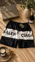 Balenciaga - Short de bain logo noir