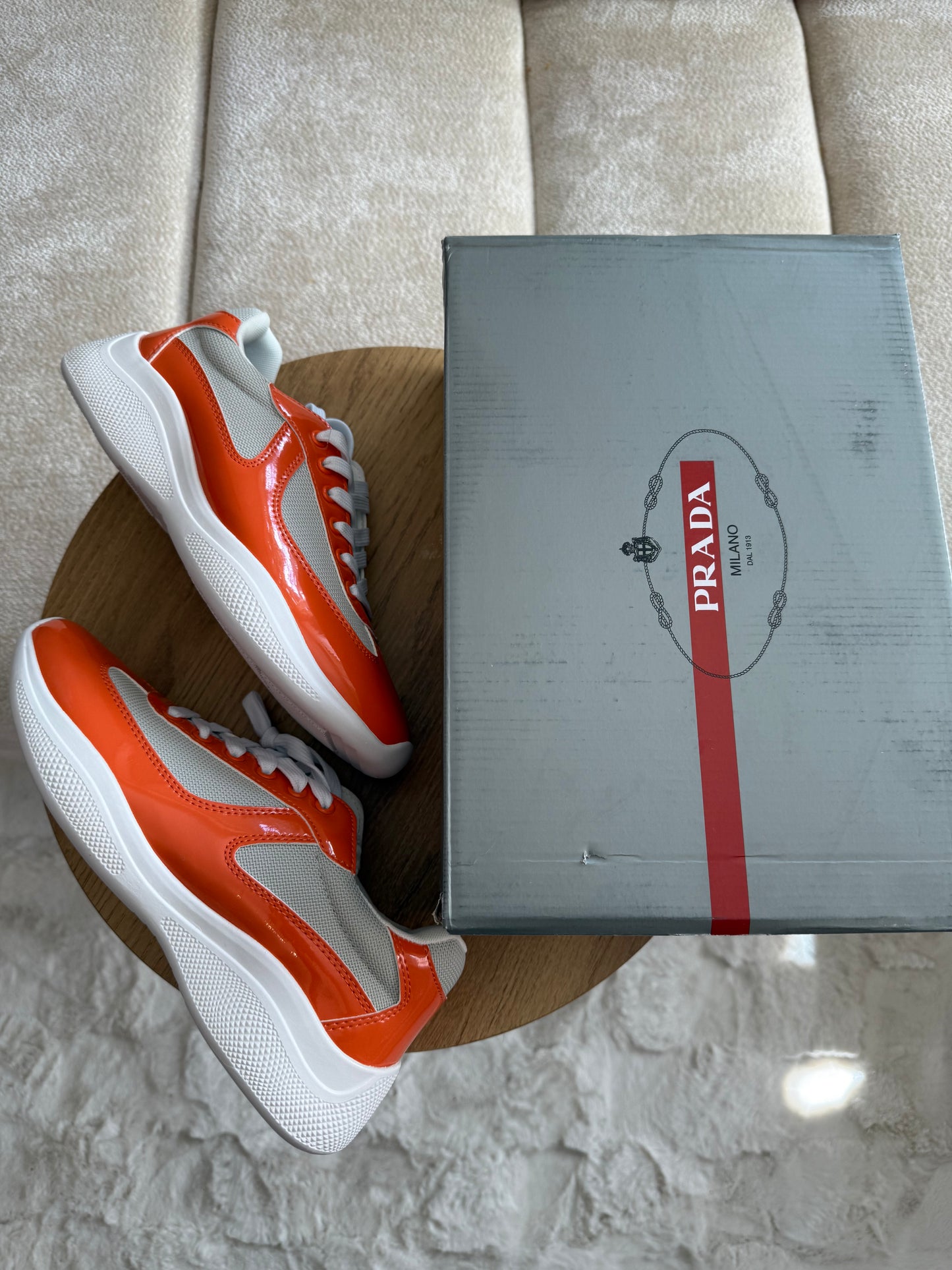 Prada cup orange