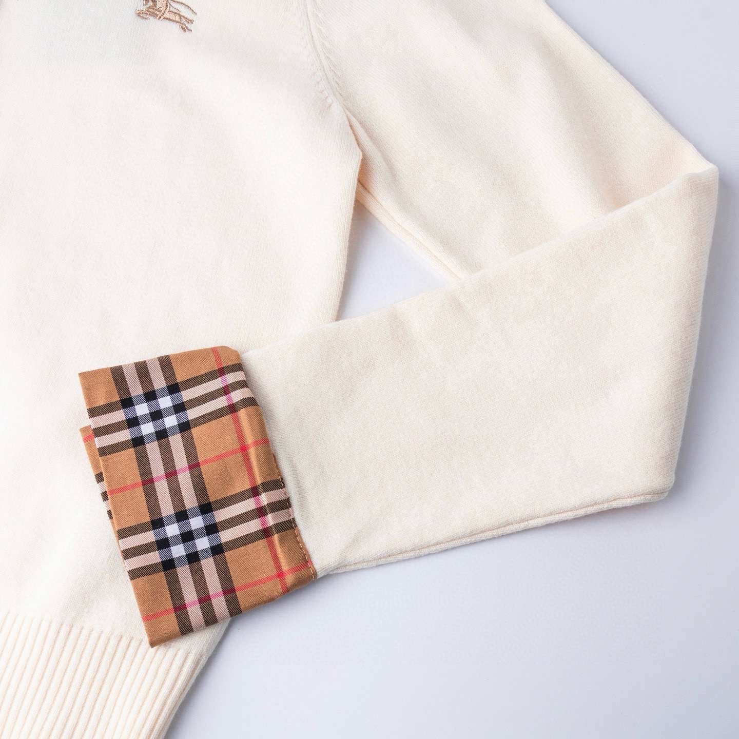 Gilet blanc cassé burberry