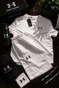 Ensemble short under blanc