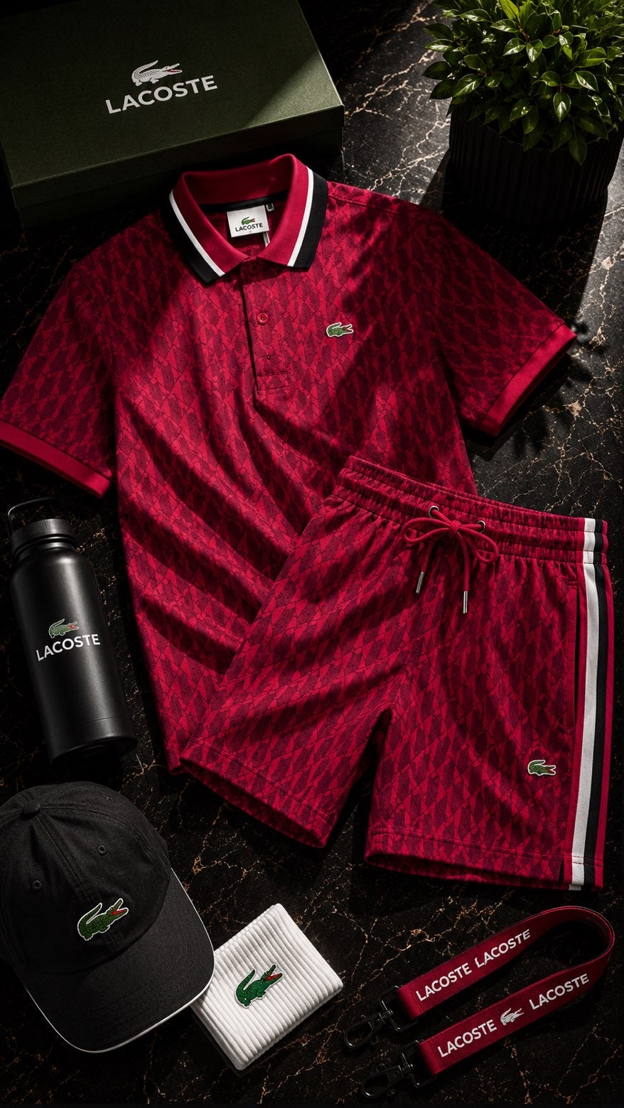 Ensemble Lacoste Rouge